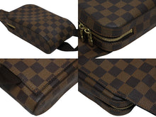 画像をギャラリービューアに読み込む, LOUIS VUITTON ルイヴィトン ジェロニモス ウエストバッグ ボディバッグ N51994 ダミエ ブラウン 美品 中古 4b009360