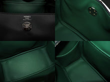 Load image into Gallery viewer, 新品未使用 HERMES エルメス ハンドバッグ リンディミニ カーキ シルバー金具 ヴォースイフト W刻印 中古 4b009364