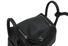 Load image into Gallery viewer, 新品未使用 HERMES エルメス ハンドバッグ リンディミニ カーキ シルバー金具 ヴォースイフト W刻印 中古 4b009364