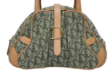 Load image into Gallery viewer, 極美品 Christian Dior クリスチャンディオール ダブルサドルバッグ ハンドバッグ PZ0901 トロッター柄 カーキ 中古 4b009371