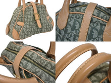Load image into Gallery viewer, 極美品 Christian Dior クリスチャンディオール ダブルサドルバッグ ハンドバッグ PZ0901 トロッター柄 カーキ 中古 4b009371