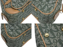 Load image into Gallery viewer, 極美品 Christian Dior クリスチャンディオール ダブルサドルバッグ ハンドバッグ PZ0901 トロッター柄 カーキ 中古 4b009371