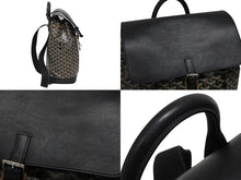Load image into Gallery viewer, GOYARD ゴヤール アルパン バックパックMM リュック ALPIN2MMLTY01CL01P ブラック PVC レザー シルバー金具 美品 中古 4b009375