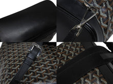 Load image into Gallery viewer, GOYARD ゴヤール アルパン バックパックMM リュック ALPIN2MMLTY01CL01P ブラック PVC レザー シルバー金具 美品 中古 4b009375