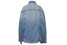 Load image into Gallery viewer, 極美品 CHROME HEARTS クロムハーツ デニムジャケット サイズXXL クロスボールボタン ダガージップ ブルー シルバー925 中古 4b009380