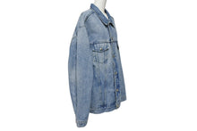 Load image into Gallery viewer, 極美品 CHROME HEARTS クロムハーツ デニムジャケット サイズXXL クロスボールボタン ダガージップ ブルー シルバー925 中古 4b009380