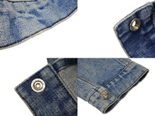 Load image into Gallery viewer, 極美品 CHROME HEARTS クロムハーツ デニムジャケット サイズXXL クロスボールボタン ダガージップ ブルー シルバー925 中古 4b009380