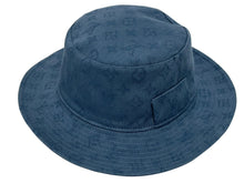 画像をギャラリービューアに読み込む, 極美品 LOUIS VUITTON ルイヴィトン 22SS リバーシブル モノグラム ロゴバケットハット スケーターハット ブルー M77592 サイズL 中古 4b009399