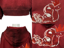 画像をギャラリービューアに読み込む, 新品未使用 SLOWBUCKS スローバックス ジップアップフーディー パーカー サイズS レッド グラデーション 刺繍 中古 4b009438