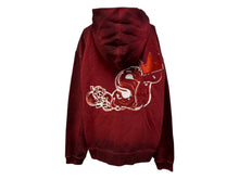 画像をギャラリービューアに読み込む, 新品未使用 SLOWBUCKS スローバックス ジップアップフーディー パーカー サイズL レッド グラデーション 刺繍 中古 4b009441