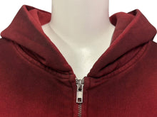 画像をギャラリービューアに読み込む, 新品未使用 SLOWBUCKS スローバックス ジップアップフーディー パーカー サイズL レッド グラデーション 刺繍 中古 4b009443