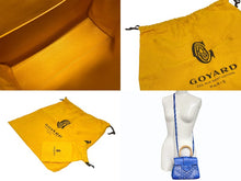 Load image into Gallery viewer, 極美品 GOYARD ゴヤール サイゴン ミニ ソフトバッグ 2WAY ハンドバッグ SAIGONMINTY09CL09P ブルー シルバー金具 中古 4b009476