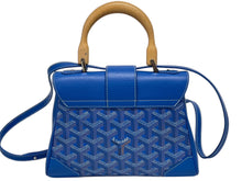Load image into Gallery viewer, 極美品 GOYARD ゴヤール サイゴン ミニ ソフトバッグ 2WAY ハンドバッグ SAIGONMINTY09CL09P ブルー シルバー金具 中古 4b009476