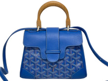 Load image into Gallery viewer, 極美品 GOYARD ゴヤール サイゴン ミニ ソフトバッグ 2WAY ハンドバッグ SAIGONMINTY09CL09P ブルー シルバー金具 中古 4b009476
