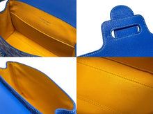 Load image into Gallery viewer, 極美品 GOYARD ゴヤール サイゴン ミニ ソフトバッグ 2WAY ハンドバッグ SAIGONMINTY09CL09P ブルー シルバー金具 中古 4b009476