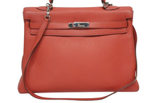 Load image into Gallery viewer, HERMES エルメス KELLY ケリー 35 2WAY ハンドバッグ 内縫い トゴ ルビー シルバー金具 ◻︎N刻印 (2010年製) 美品 中古 4b009503