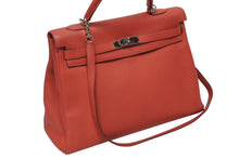 Load image into Gallery viewer, HERMES エルメス KELLY ケリー 35 2WAY ハンドバッグ 内縫い トゴ ルビー シルバー金具 ◻︎N刻印 (2010年製) 美品 中古 4b009503