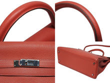 Load image into Gallery viewer, HERMES エルメス KELLY ケリー 35 2WAY ハンドバッグ 内縫い トゴ ルビー シルバー金具 ◻︎N刻印 (2010年製) 美品 中古 4b009503