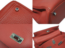 Load image into Gallery viewer, HERMES エルメス KELLY ケリー 35 2WAY ハンドバッグ 内縫い トゴ ルビー シルバー金具 ◻︎N刻印 (2010年製) 美品 中古 4b009503