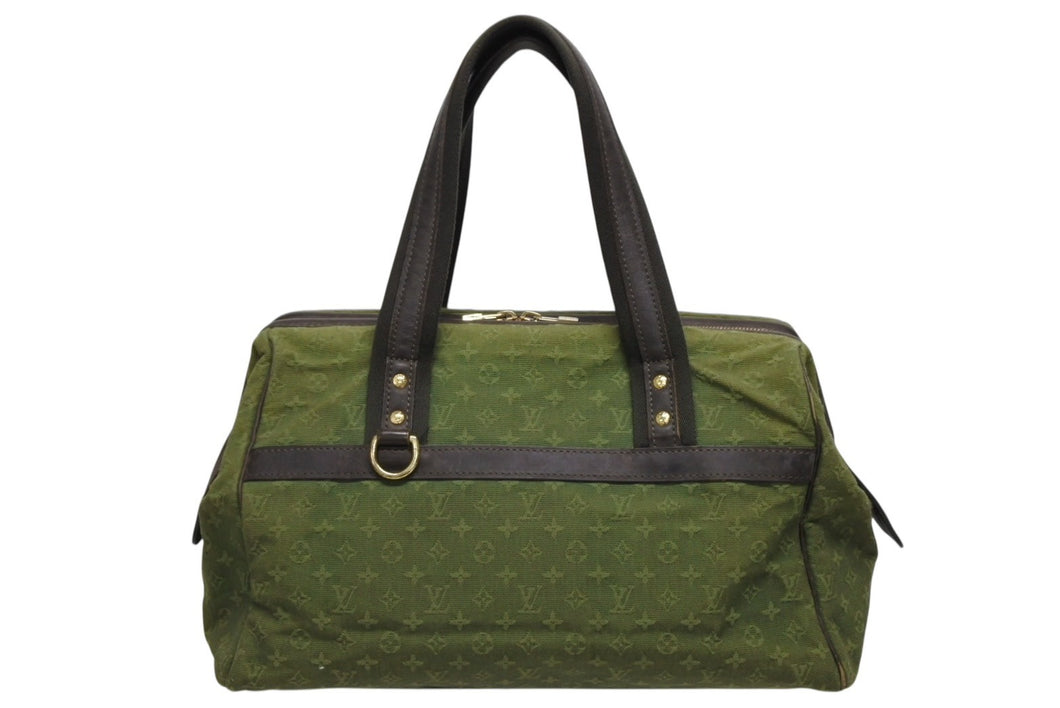 LOUIS VUITTON ルイヴィトン ミニ ジョセフィーヌGM TSTカーキ M92412 カーキ モノグラム ゴールド金具 美品 中古 4b009507