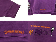 画像をギャラリービューアに読み込む, CHROME HEARTS × MATTY BOY クロムハーツ×マッティボーイ グラフィック オーバーサイズ クルーネック スウェット パープル サイズ XXL 中古 美品 009511