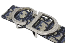 画像をギャラリービューアに読み込む, 新品同様 DIOR ディオール オブリーク CD ベルトバックル リバーシブル ベルトストラップ 90736 グレー ネイビー サイズ90/36 中古 4b009528