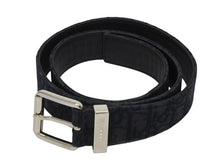 画像をギャラリービューアに読み込む, 新品同様 DIOR ディオール オブリーク CD ベルト ベルトストラップ MA121 ネイビー サイズ90 中古 4b009529