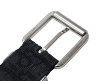 画像をギャラリービューアに読み込む, 新品同様 DIOR ディオール オブリーク CD ベルト ベルトストラップ MA121 ネイビー サイズ90 中古 4b009529