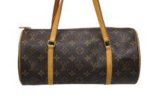 画像をギャラリービューアに読み込む, LOUIS VUITTON ルイヴィトン パピヨン30 ハンドバッグ M51385 筒型 モノグラムキャンバス ブラウン 美品 中古 4b009534