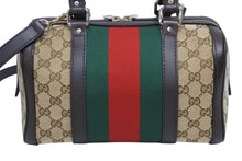 Load image into Gallery viewer, GUCCI グッチ ミニボストンバッグ ハンドバッグ シェリーライン 269876 502752 GGキャンバス ベージュ ゴールド金具 美品 中古 4b009536