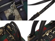 Load image into Gallery viewer, GUCCI グッチ ミニボストンバッグ ハンドバッグ シェリーライン 269876 502752 GGキャンバス ベージュ ゴールド金具 美品 中古 4b009536