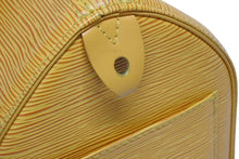 画像をギャラリービューアに読み込む, LOUIS VUITTON ルイヴィトン スピーディ25 ハンドバッグ ボストンバッグ M43019 エピレザー イエロー ゴールド金具 美品 中古 4b009538