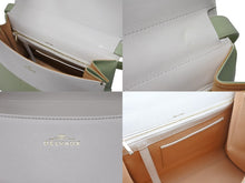 Load image into Gallery viewer, 極美品 DELVAUX デルボー Brillant GM ブリヨンGM 2WAYバッグ パステルグリーン カーフレザー ゴールド金具 中古 4b009548