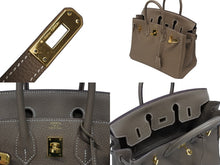 Load image into Gallery viewer, 新品同様 HERMES エルメス バーキン25 トゴ ハンドバッグ U刻印 エトゥープ ゴールド金具 中古 4b009550