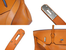 Load image into Gallery viewer, 極美品 ゴルチェ期 HERMES エルメス ショルダーバーキン オレンジ トリヨンクレマンス ◻︎M刻 シルバー金具 中古 4b009565