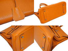 Load image into Gallery viewer, 極美品 ゴルチェ期 HERMES エルメス ショルダーバーキン オレンジ トリヨンクレマンス ◻︎M刻 シルバー金具 中古 4b009565