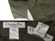 Load image into Gallery viewer, Christian Dior クリスチャンディオール ノースリーブジャケット 3P12022040 サイズ38 ラインストーン カーキ ガリアーノ期 美品 中古 4b009568