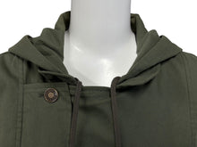 Load image into Gallery viewer, Christian Dior クリスチャンディオール ノースリーブジャケット 3P12022040 サイズ38 ラインストーン カーキ ガリアーノ期 美品 中古 4b009568