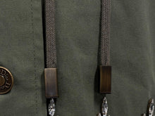 Load image into Gallery viewer, Christian Dior クリスチャンディオール ノースリーブジャケット 3P12022040 サイズ38 ラインストーン カーキ ガリアーノ期 美品 中古 4b009568