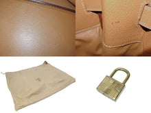 Load image into Gallery viewer, 極美品 HERMES エルメス オータクロア40 ハンドバッグ アルデンヌ ナチュラル ○Y刻印 ブロンズ金具 中古 4b009574