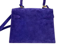 Load image into Gallery viewer, 極美品 エルメス HERMES ○U刻印 ミニケリー 20 ドブリス パープル 純正ダイヤ付き 外縫い 2WAY ショルダーバッグ 中古 4b009581