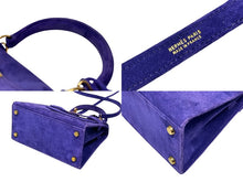 Load image into Gallery viewer, 極美品 エルメス HERMES ○U刻印 ミニケリー 20 ドブリス パープル 純正ダイヤ付き 外縫い 2WAY ショルダーバッグ 中古 4b009581