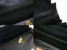 Load image into Gallery viewer, 極美品 HERMES エルメス ケリー32 外縫い グリーン □D刻印 カーフスキン ゴールド金具 ハンドバッグ 2WAY 中古 4b009583