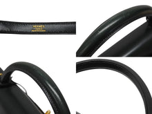 Load image into Gallery viewer, 極美品 HERMES エルメス ケリー32 外縫い グリーン □D刻印 カーフスキン ゴールド金具 ハンドバッグ 2WAY 中古 4b009583