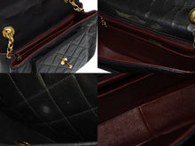 Load image into Gallery viewer, CHANEL シャネル ビジューチェーン ショルダーバッグ 2番台 ラムスキン ココマーク キルティング ブラック ゴールド金具 美品 中古 4b009611