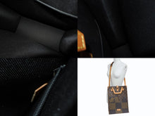 Load image into Gallery viewer, 極美品 LOUIS VUITTON ルイヴィトン NIGO LVスクエアード トートバッグ N40355 ブラウン PVC レザー ブラック金具 中古 4b009628
