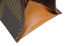 Load image into Gallery viewer, 極美品 LOUIS VUITTON ルイヴィトン NIGO LVスクエアード トートバッグ N40355 ブラウン PVC レザー ブラック金具 中古 4b009628