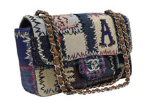 Load image into Gallery viewer, 極美品 CHANEL シャネル パッチワーク ツイード チェーンショルダーバッグ 16番台 シルバー金具 ココマーク ロゴ マルチ 中古 4b009630
