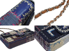 Load image into Gallery viewer, 極美品 CHANEL シャネル パッチワーク ツイード チェーンショルダーバッグ 16番台 シルバー金具 ココマーク ロゴ マルチ 中古 4b009630