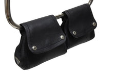 Load image into Gallery viewer, 極美品 PRADA プラダ 97FW ループ ワンショルダーバッグ レザー ブラック アーカイブ トライアングルロゴ金具 シルバー金具 中古 4b009631